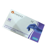 Safety Fine Disposable Nitrile Gloves Powder Free 100 Pcs Box – Durable, Non-Sterile, Latex Free Gloves For Medical, Cleaning, And Industrial Use