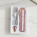 2 In 1 Electric Eyebrow Trimmer – Rechargeable, Painless Hair Removal For Women (Random Color)
