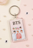 BTS Dual Side Printed Acrylic Keychain 2 Inch | Glossy K-Pop Key Ring | Premium Gift For BTS Fans & K-Pop Lovers