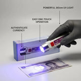 K-206 365nm UV Inspection Lamp – Rechargeable USB UV Flashlight For Fluorescent Detection, Currency, Stain & Security Mark Inspection