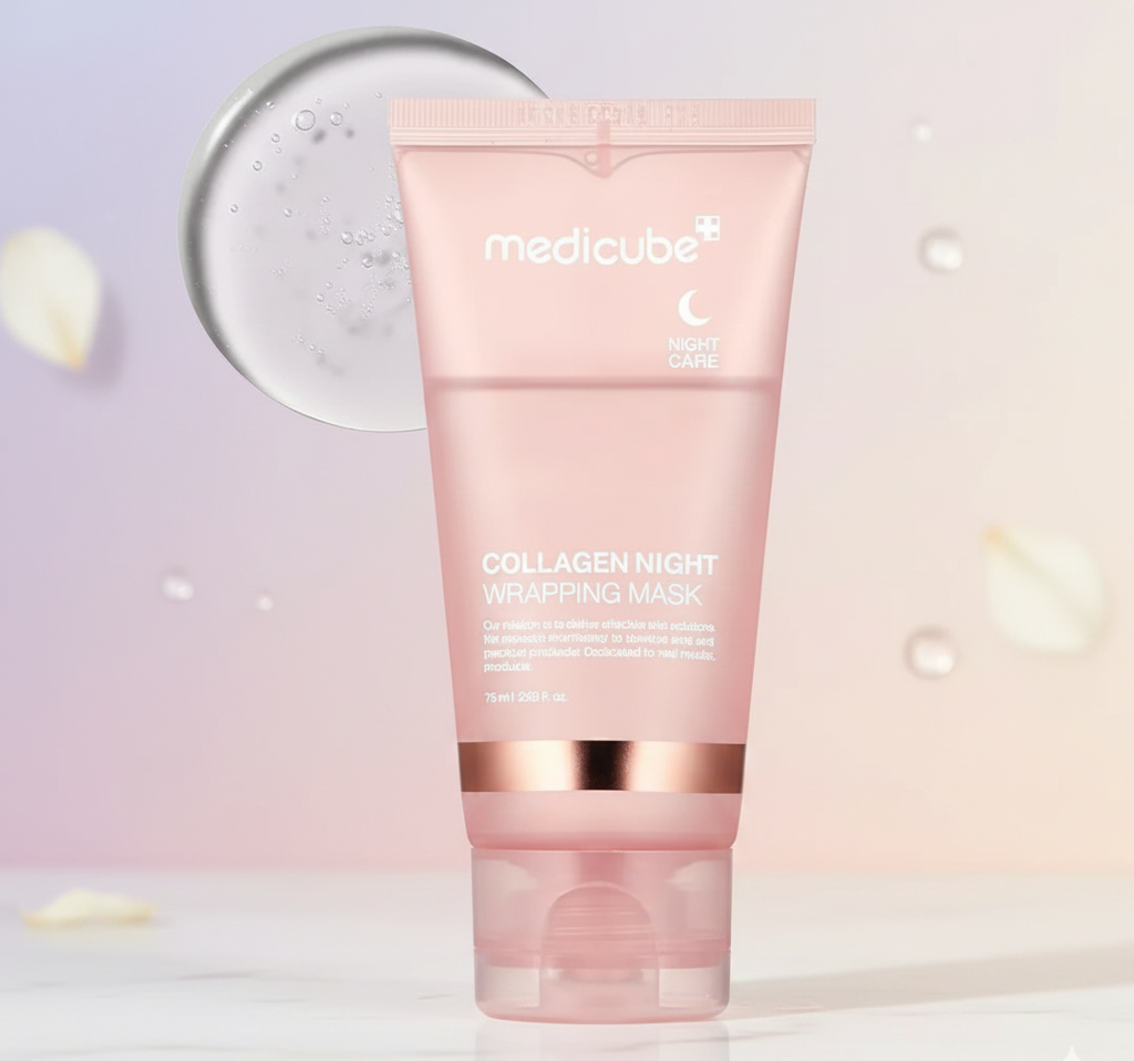 Medicube Collagen Night Wrapping Mask (75ml) – Overnight Elasticity & Hydration Peel-Off Mask