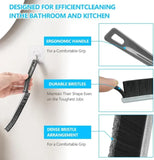 2 PCS Hard Bristle Crevice Cleaning Brush | Multi-Purpose Gap Cleaning Tool For Kitchen, Bathroom, Tiles & Window Tracks