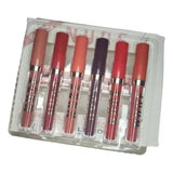 6 Pcs Nude & Red Matte Lip Gloss Set | High Pigmented Long Lasting Liquid Lipstick Collection