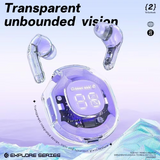 Air 39 Wireless Earbuds - Transparent Design Bluetooth 5.3 - ENC Noise Reduction & Deep Bass Sound - LED Display TWS