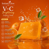 Instant Glow Vitamin C Brightening Soap – Organic Skin Brightening Soap For Glowing, Even-Toned & Healthy Looking Skin | Deep Cleansing & Daily Face & Body Care