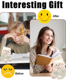 Squishy Stress Relief Funny Novelty Cute Animals Stress Relieving Fidget For Boys Girls Birthday Party Gifts Anxiety&Relaxation For Kids Teenage (White)