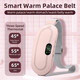 Heating Pad Women Period Pain Cramp Relief Belt Portable Menstrual Heating Pad With 3 Heat Levels And 4 Modes Electric Belt Massage (Random Color)