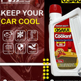 OSAKA Premium Radiator Coolant - High Grade Red (Automotive Grade) | Engine Cooling System Protector | Metal Corrosion Prevention (1L)