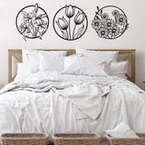 (3 pcs set )3D floral abstract Wooden Wall Art & Home Decoration / Item Home Décor Home Room & Wall Decor Wall Art