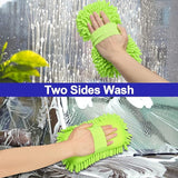 Spounge Fiber | Microfiber Wash Sponge Car Wash Sponge Microfiber Wash Mitt Scratch Free, Ultra Absorbent Microfiber Mitt for Cars, Trucks, SUV, Boat,Bicycle & Motorcycle (Random color)