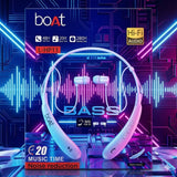 Neckband Boat Experience Powerful Bass, HD Calls, And Wireless Freedom With This Lightweight, Sweat And Water Proof Neckband.