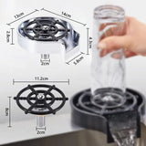 Glass Washer - Glass Washer For Kitchen - Glass Rinser Cup Bottle Washer Cleaner For Kitchen Sinks, Kitchen Sink Accessories Attachment Stainless