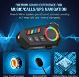 K06A Motorcycle Helmet Bluetooth Headset – BT 6.0 Wireless Earphone With CVC Intelligent Noise Reduction, IP67 Waterproof, 800mAh Battery & Type-C Fast Charging