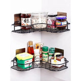 Premium Export Quality Powder Coated Corner Shelf With Seamless Screw Pair (1 Piece)