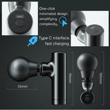 Mini Deep Tissue Massager, USB Charging, Lightweight Portable Percussion For Athletes, Noiseless Fitness Equipment