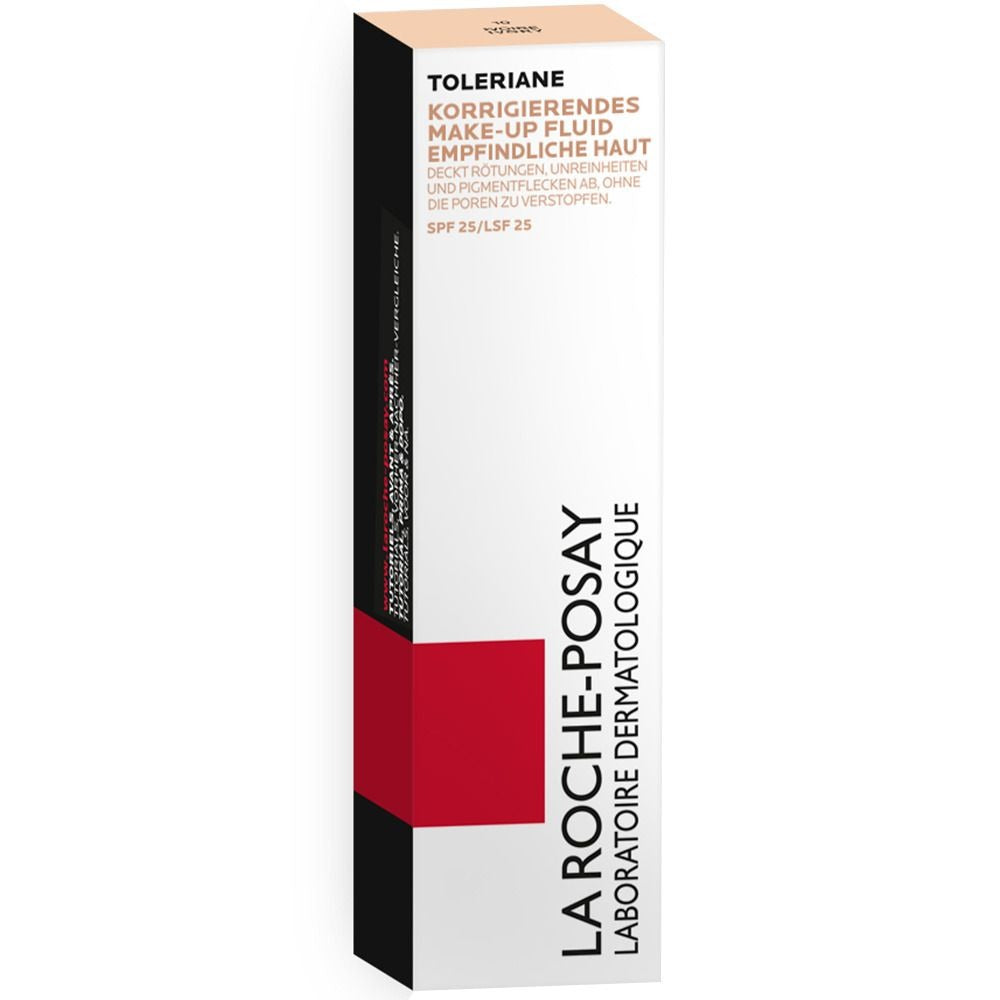 La Roche-Posay Toleriane Corrective Liquid Foundation SPF 25 – High-Coverage, Lightweight Makeup For Sensitive Skin - 30ml – Shade: Ivory