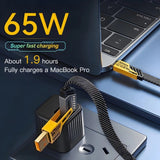 4 In 1 Data Cable – USB-C & Lightning Connectors, Braided Durable Design, Fast Charging