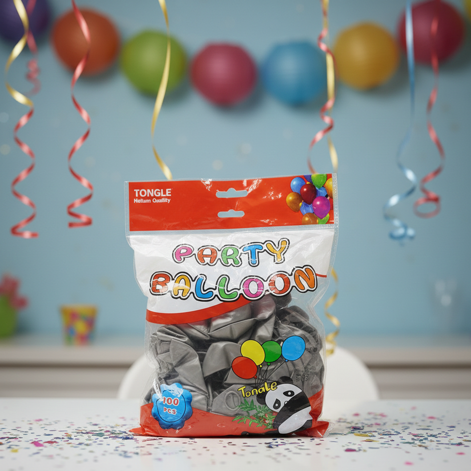 Party Balloons Pack | 100 Pcs | Random Colours | Perfect For Birthdays, Events & Celebrations