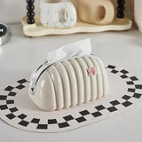Decorative Shell Tissue Box Case Elegant And Modern Napkin Holder Stylish Daily Use Home And Office Accessory