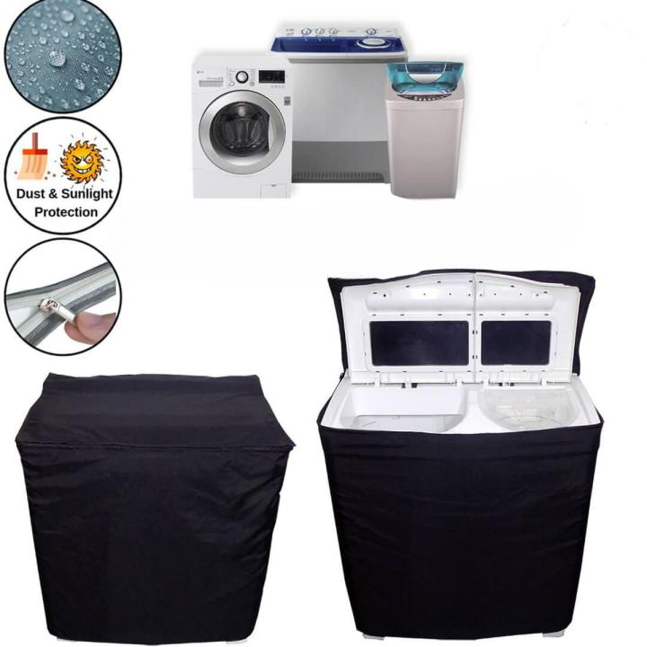 Twin Tub Washing Machine Cover Waterproof Cover For Double Tub Washing Machine All Brands Supported Anti Sunshine