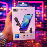 K8 Wireless Collar Microphone π€ Type-C Android Supported | Noise Reduction | Vlogging, YouTube & Podcast Mic