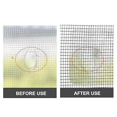 (Pack Of 10) Multifunctional Net Sticker Drainer Net For Bathroom – Kitchen Etc | Window Screen Repair Patches For Door Window
