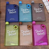 A5 Flat Water Bottle Slim Notebook Style Reusable Water Bottle (420ML) - Drinkware Accessory Designed For Hydration (Random Color)