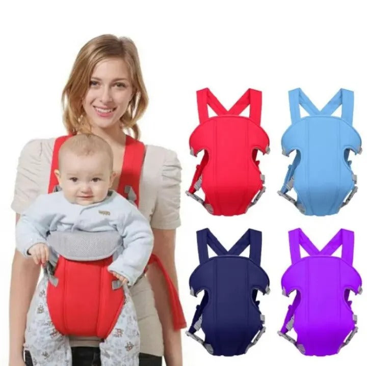 Adjustable Baby Carrier Safety Belt Backpack | Strong Material Infant & Toddler Carrier | Comfortable Baby Carrying Sling For Newborns (Random Color)