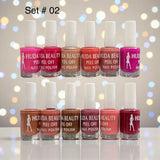 Huda Beauty Peel Off Nail Polish Set Pack Of 6 Full Size Long Lasting Multi Color Collection