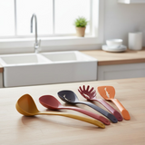 5 In 1 Spoon Set Durable Quality Stylish Design Easy To Use Perfect Choice For Kitchen (Plastic)