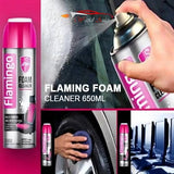 Flamingo Foam Cleaner 650ML – Multi-Purpose Deep Cleaning Spray For Upholstery, Carpets, Leather & Hard Surfaces