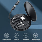 ( 5 In 1 ) Data Cable Set All Solutions In One | Data Cable Set 60w Fast Charging - Random Color