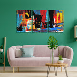 3D Wall Art Panels Frame Canvas painting Modern Wall Art SET OF 3