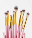 Cosmetics Elegance Brush Set- Studded Elegance White