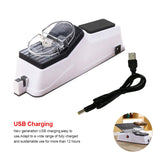 Knife Sharpener Electric | USB Electric Knife Scissor Sharpening Tool For Kitchen | Multifunctional Electric Rechargable Knife Sharpener Professional