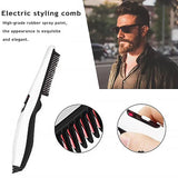 Rechargeable Hair Curler Beard Shawl Comb Multi Functional Hair Straightener Comb Brush - Imported