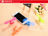 Summer Hot 2 in 1 Mini USB Fan Portable Fan for Mobile Phone Computer , Power bank Air Cooling Fan Android (random color) - Micro USB Fan
