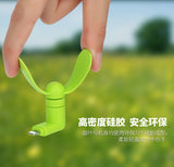 Summer Hot 2 in 1 Mini USB Fan Portable Fan for Mobile Phone Computer , Power bank Air Cooling Fan Android (random color) - Micro USB Fan