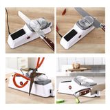 Knife Sharpener Electric | USB Electric Knife Scissor Sharpening Tool For Kitchen | Multifunctional Electric Rechargable Knife Sharpener Professional