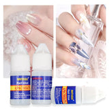 Pack Of 5 – Strong Nail Glue For Nail Art, Decorations & Artificial Nails – Quick-Drying Adhesive For Press-Ons, Nail Tips, Rhinestones & DIY Manicure