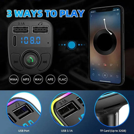 C1 - Car Mp3 Player | Car Wireless FM Transmitter | Car Mp3 Modulator | Car Accessories ( Random Color )