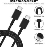 Samsung 45W PD Super Fast charger adapter type C port A+ Quality - Travel Adapter (Black)