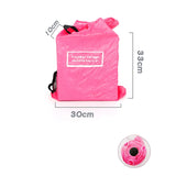 Eco-friendly Roll Up Reusable Polyester Foldable Grocery Bag Shopping Bag (random color)