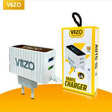 Kw300 2.4A Fast Travel Charger | Android Phone Charger With Data Cable -KW300 – Dual USB Wall Charger With Built-In Micro USB Cable - Charger For Mobile Phone