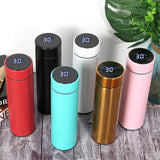 Temperature Display Indicator Insulated Stainless Steel Hot & Cold Flask Bottle (Random Color) (500 ML )