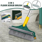 3 In 1 Floor Scrub Brush With Long Handle / Household Cleaning Brush (Random Color)