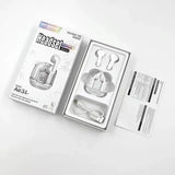 Air31 Earbuds Wireless Crystal Transparent Body - Without Silicone Pouch ( Random Color )