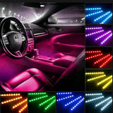 Interior light (with remote) 12 led RGB LIGHT strip Without button for bike/car/jeeb and all vehicles (With Box Packing)