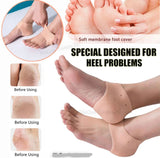 Pair of half Heel Pain Anti Crack Silicone Set - Anti Crack For Pain Relief Unisex With Box