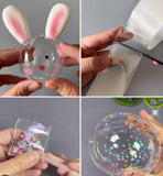 Multipurpose Tape For DIY Craft Children Colorful Pinch Toy Making Blowing Bubble Sticky Traceless Tape Toy 3 Mtr
